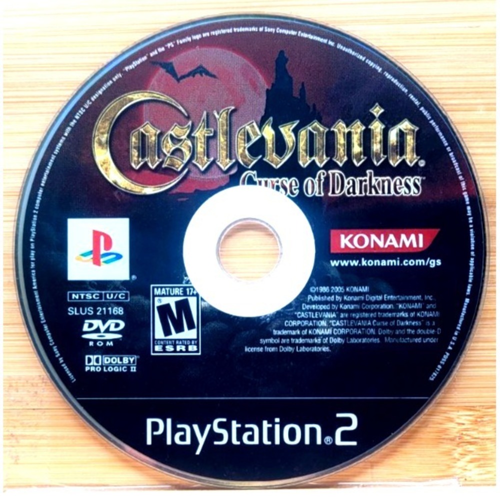 Castlevania: Curse of Darkness (Sony PlayStation 2, 2005) GAME DISC ONLY
